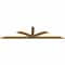 Ekena Millwork Richland Smooth Timber Gable Bracket, Western Red Cedar, 84"W x 21"H x 1 1/2"D x 3 1/2"F, 6/12 Pitch GBW084X21X0204RIC00SWR - alternate 3